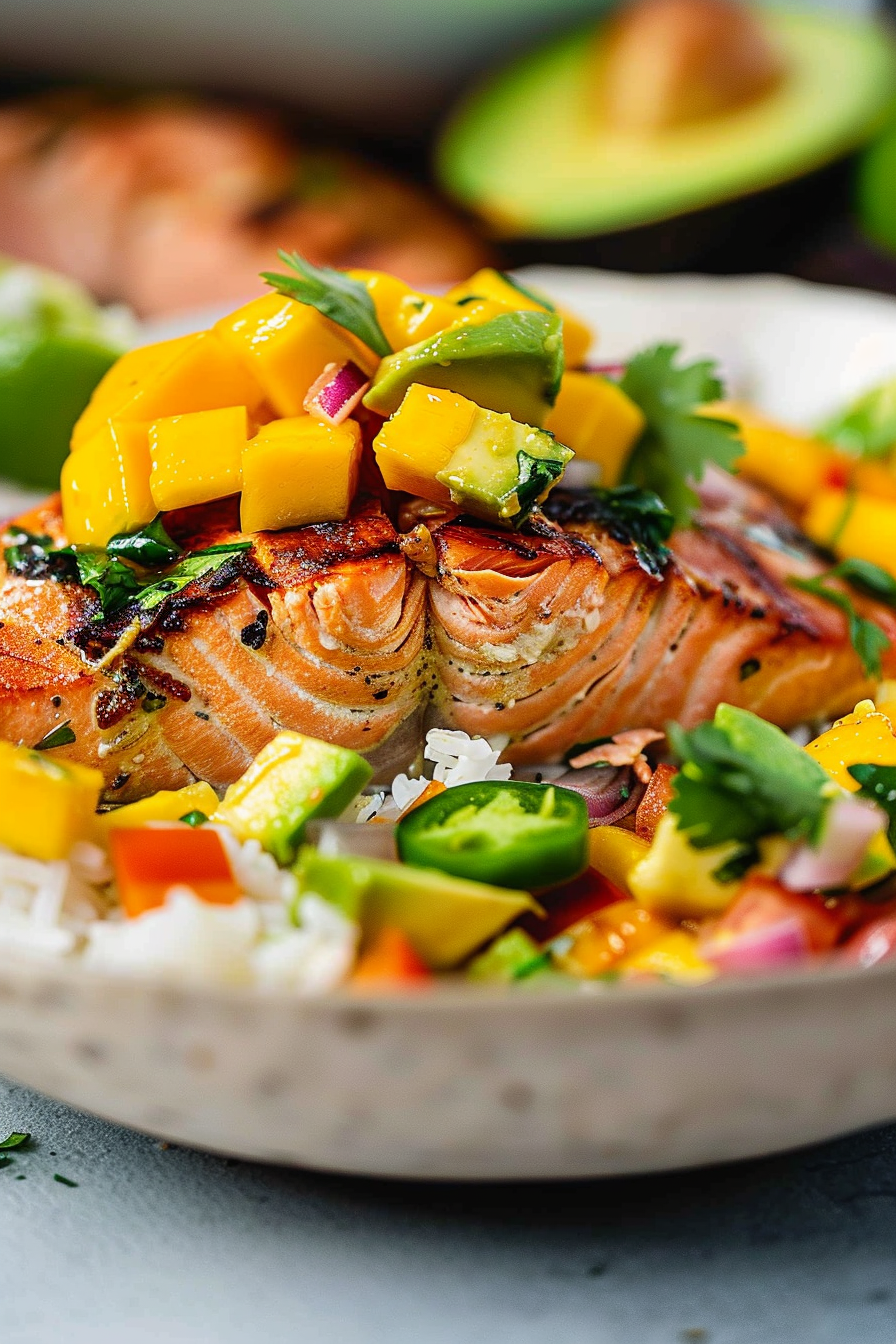 Salmon with Mango Salsa