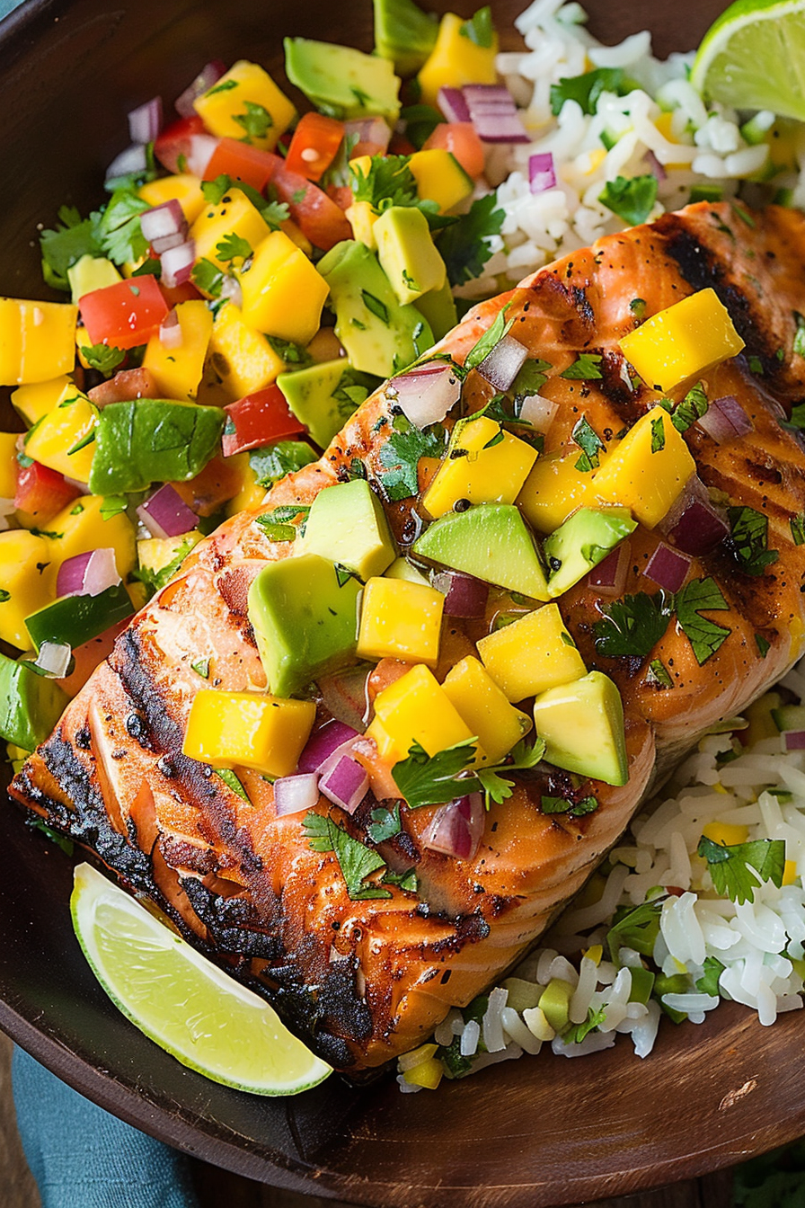 Salmon with Mango Salsa