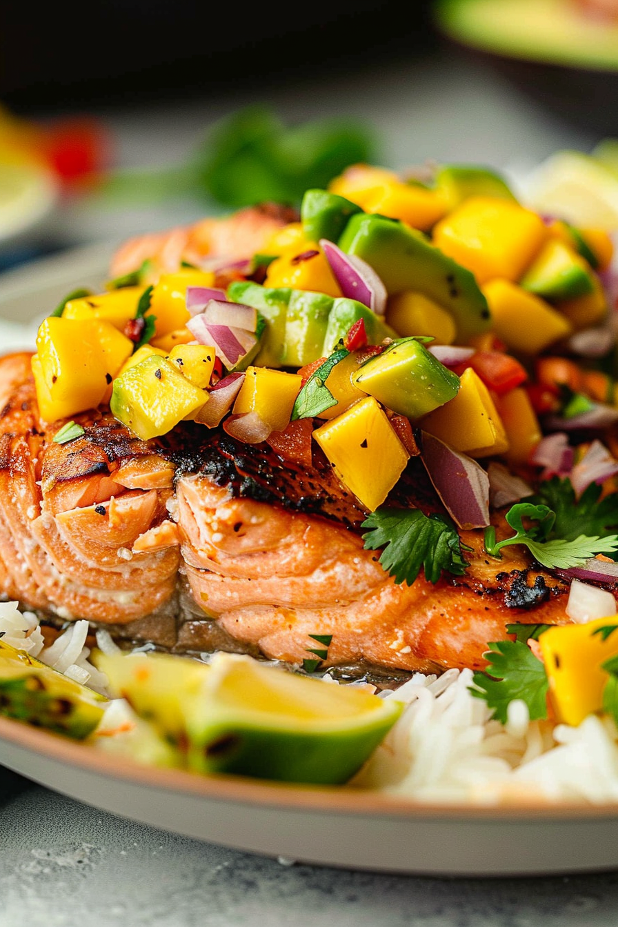 Salmon with Mango Salsa