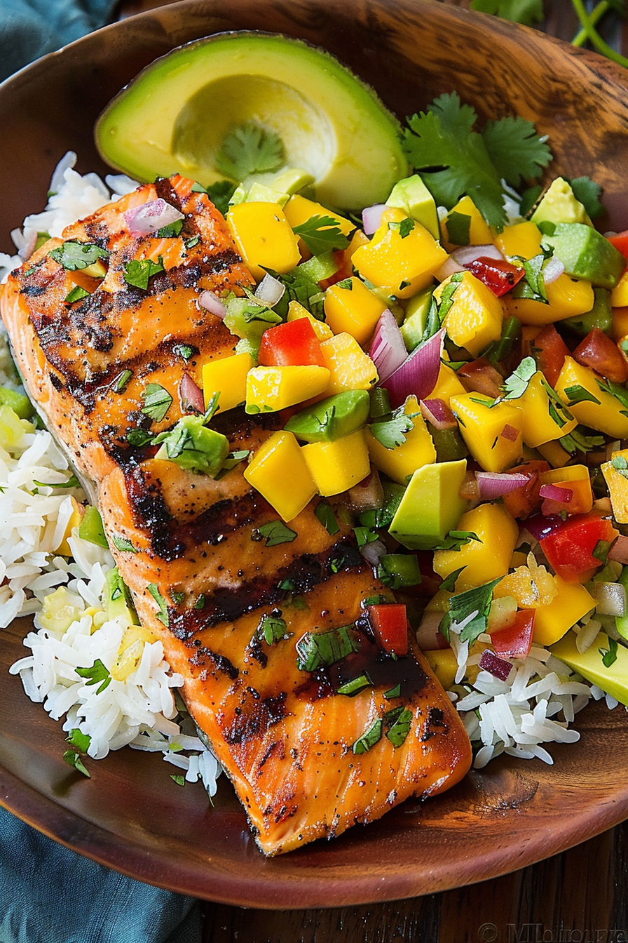 Salmon with Mango Salsa