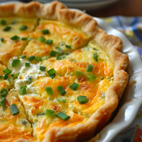 Three Cheese Quiche