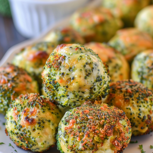 Baked Broccoli Cheese Balls