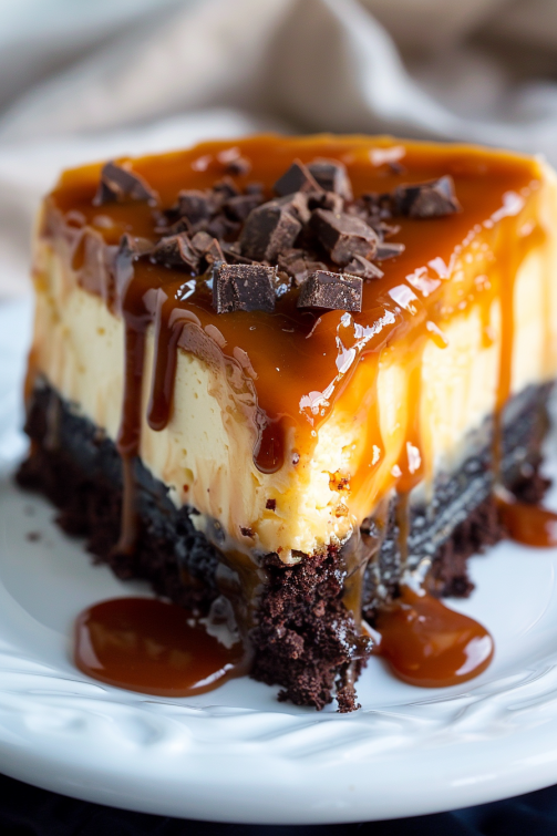 Caramel Brownie Cheesecake