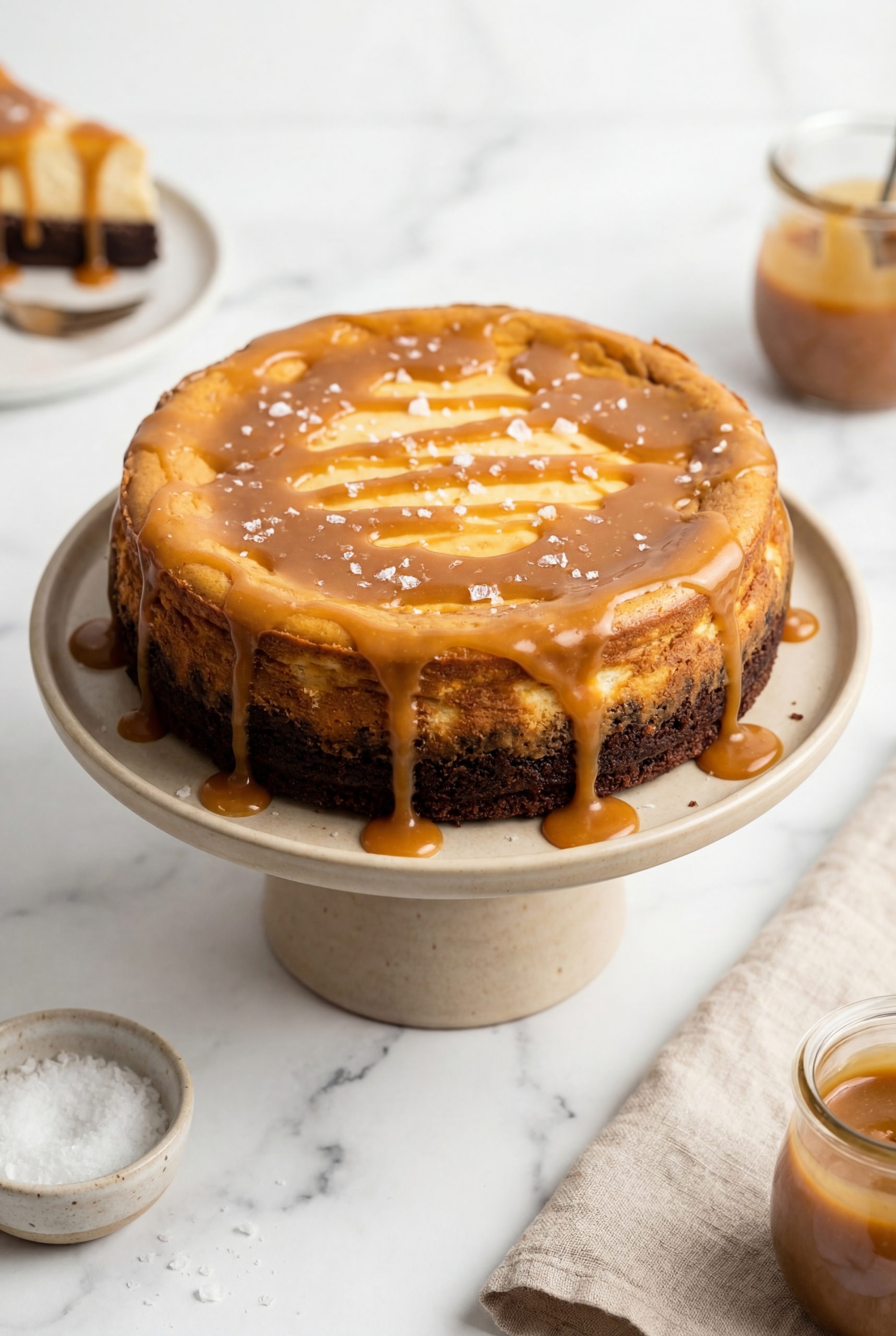 Caramel Brownie Cheesecake