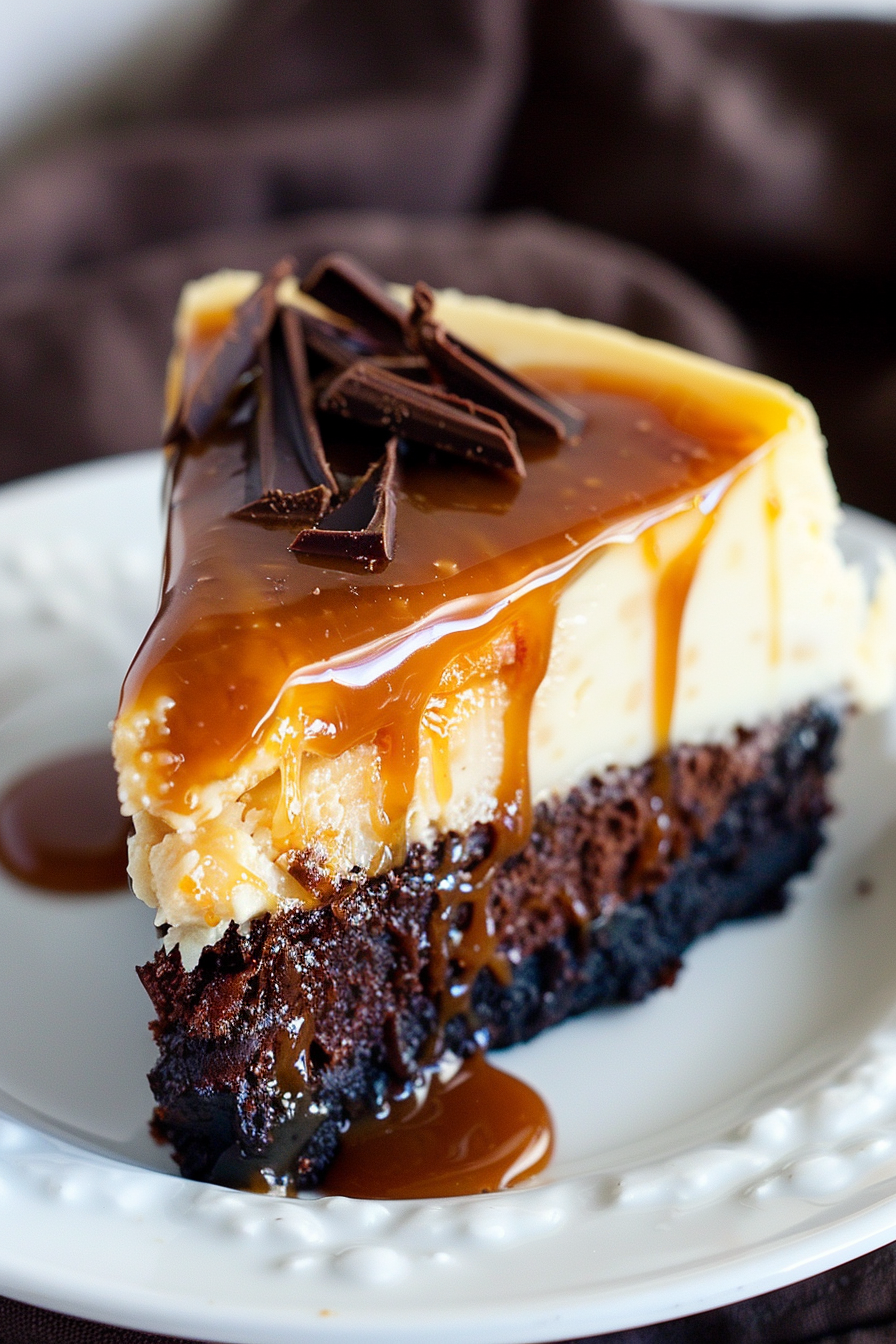 Caramel Brownie Cheesecake