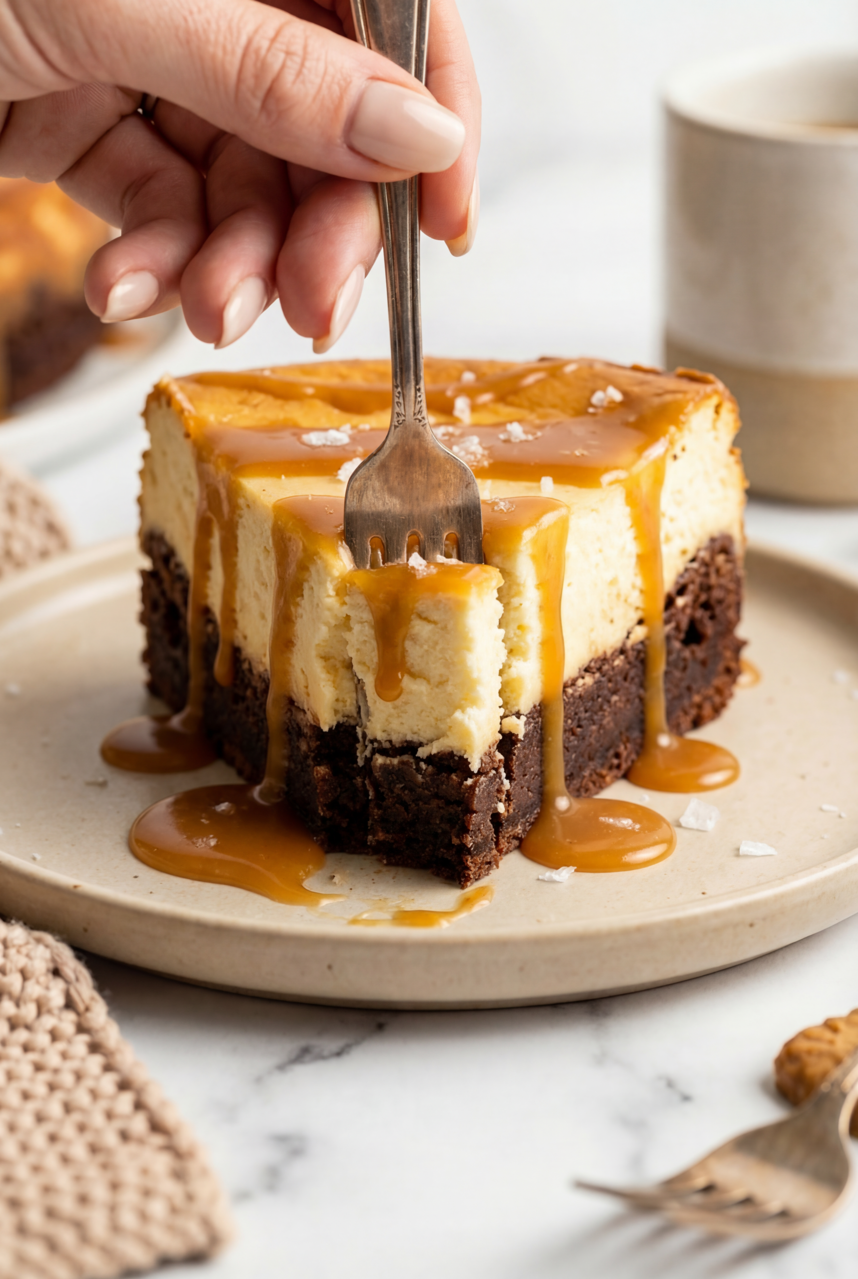 Caramel Brownie Cheesecake