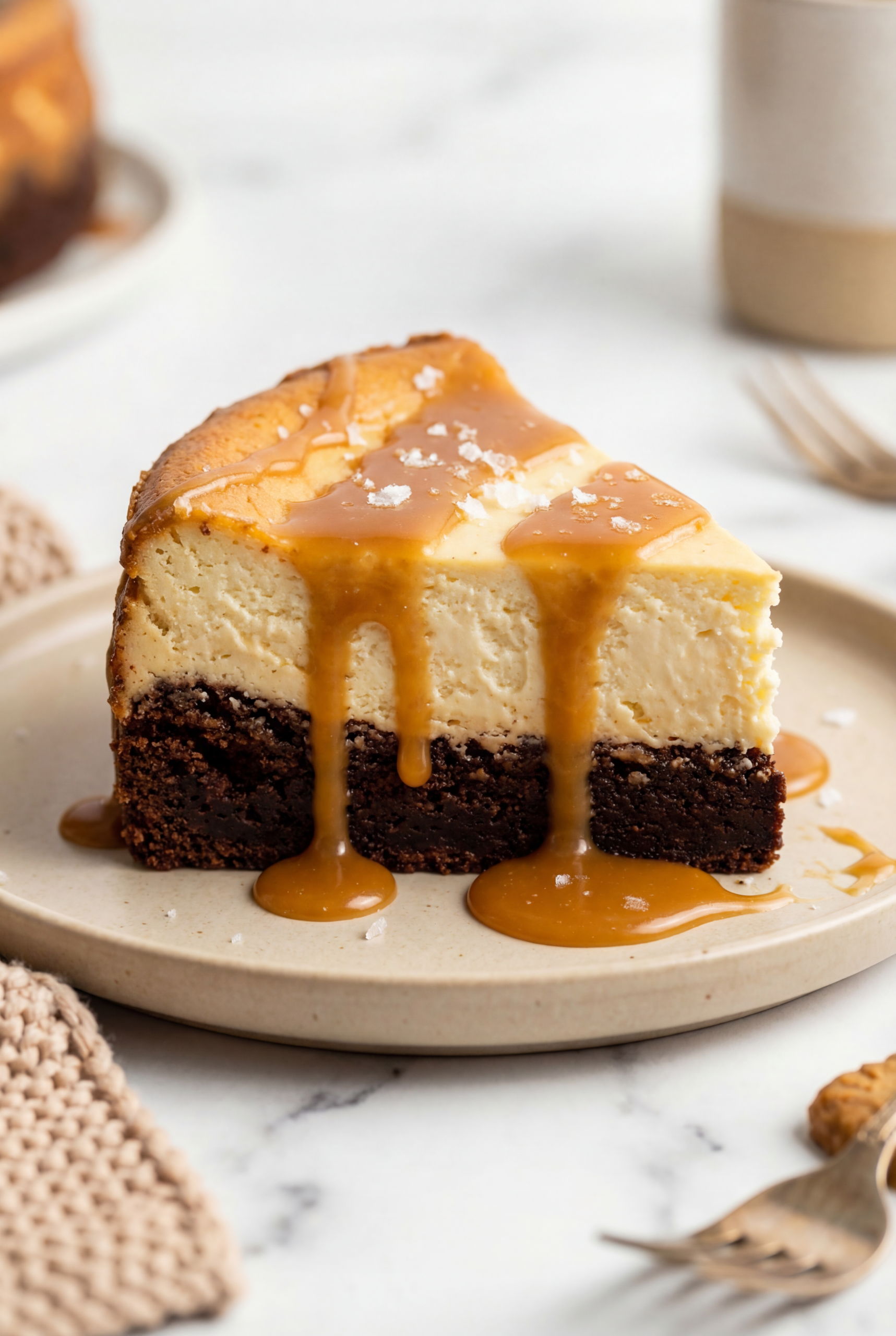 Caramel Brownie Cheesecake