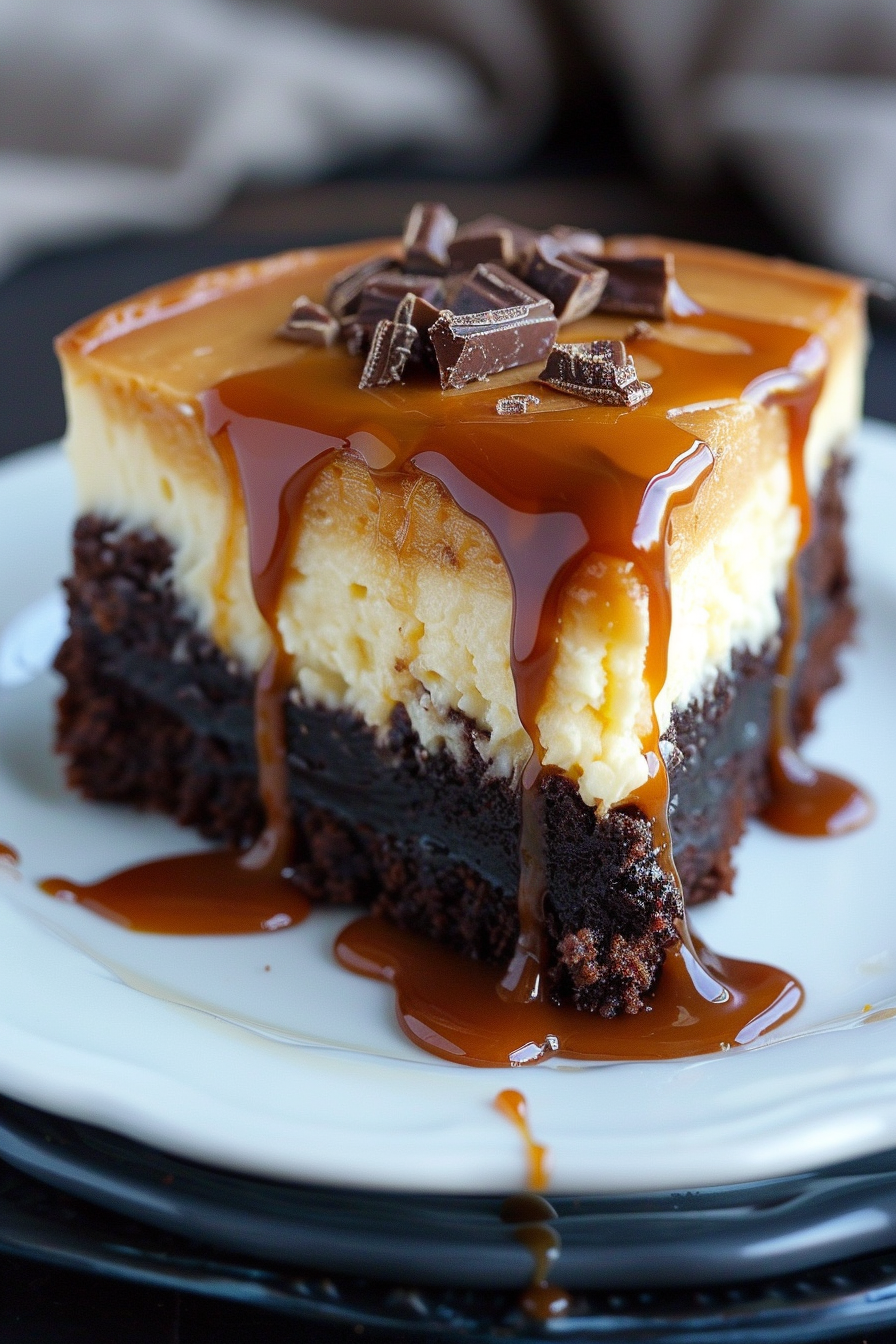 Caramel Brownie Cheesecake