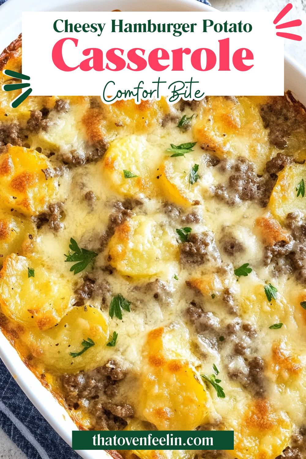 Cheesy Hamburger Potato Casserole