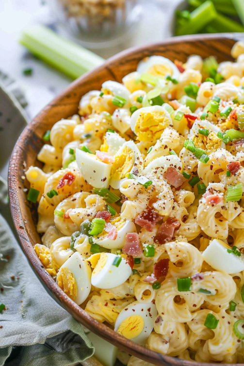 Deviled Egg Pasta Salad