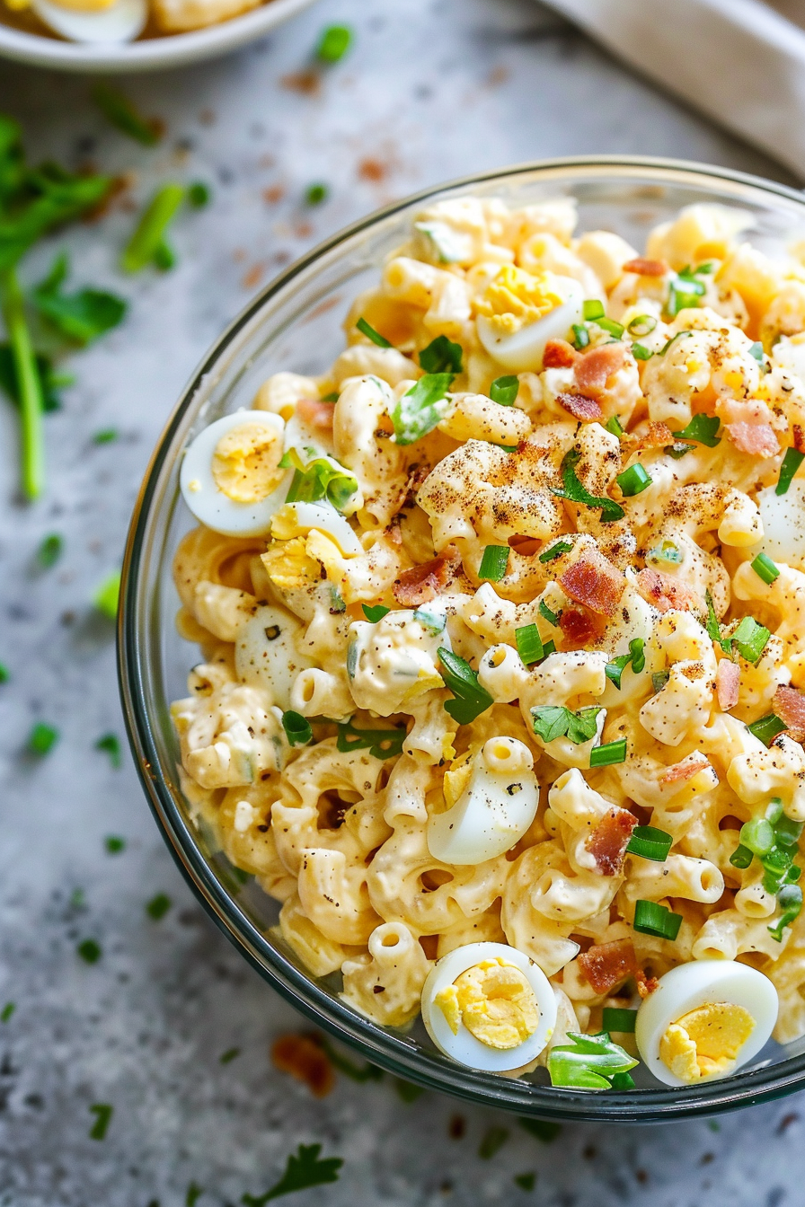 Deviled Egg Pasta Salad