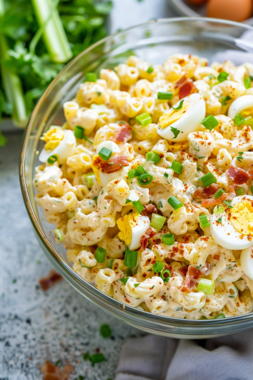 Deviled Egg Pasta Salad - That Oven Feelin