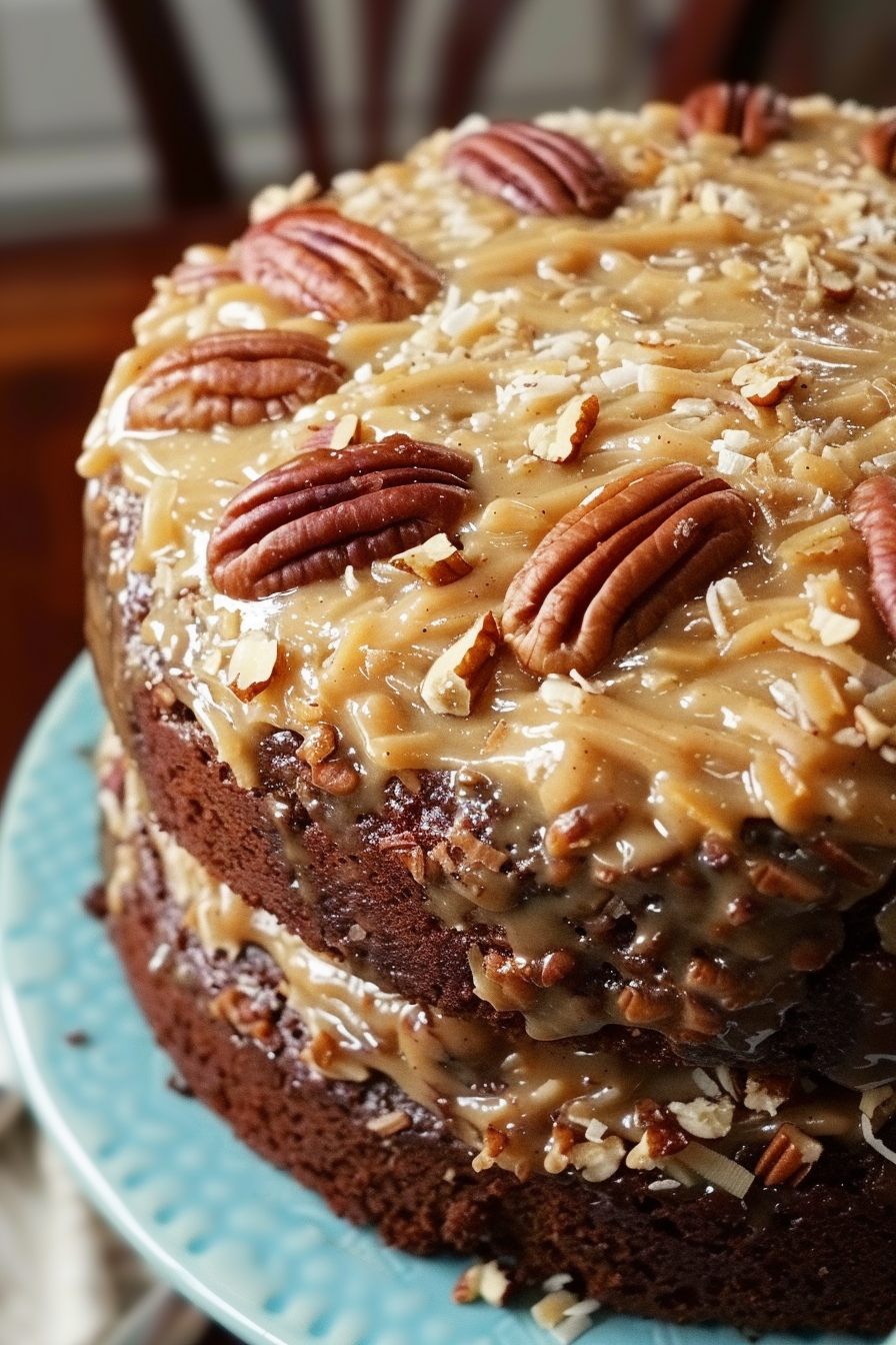 Homemade Traditional German Chocolate Cake