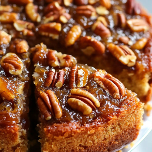 Pecan Upside Down Cake