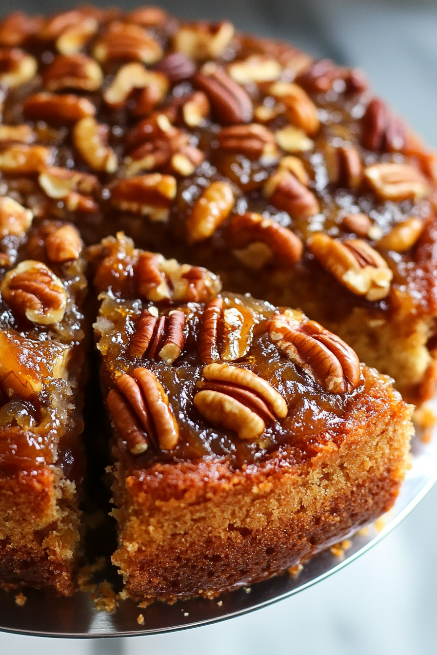 Pecan Upside Down Cake