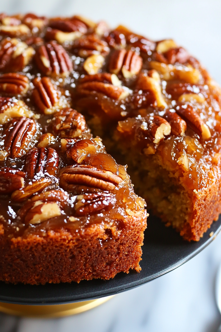 Pecan Upside Down Cake