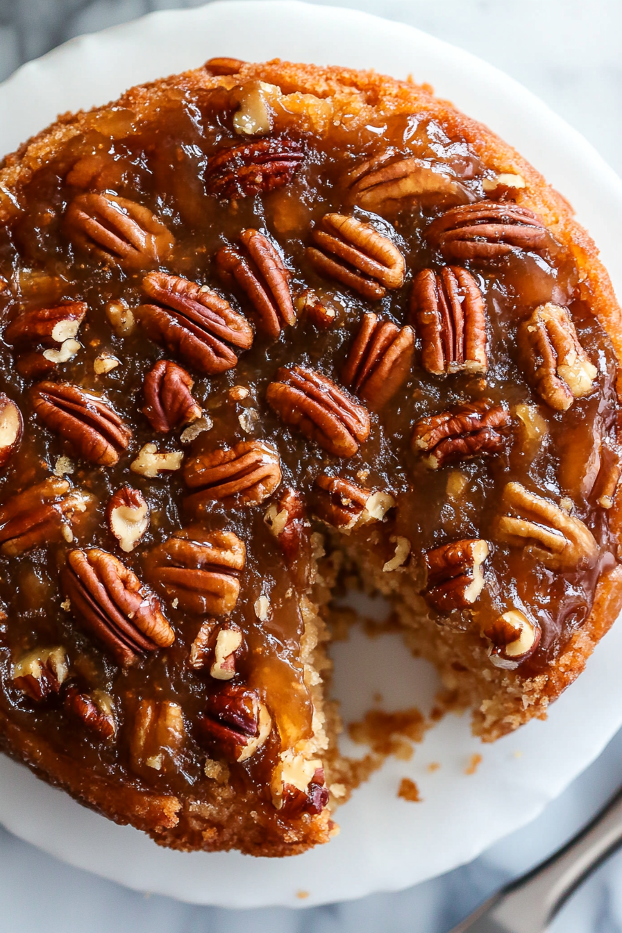 Pecan Upside Down Cake