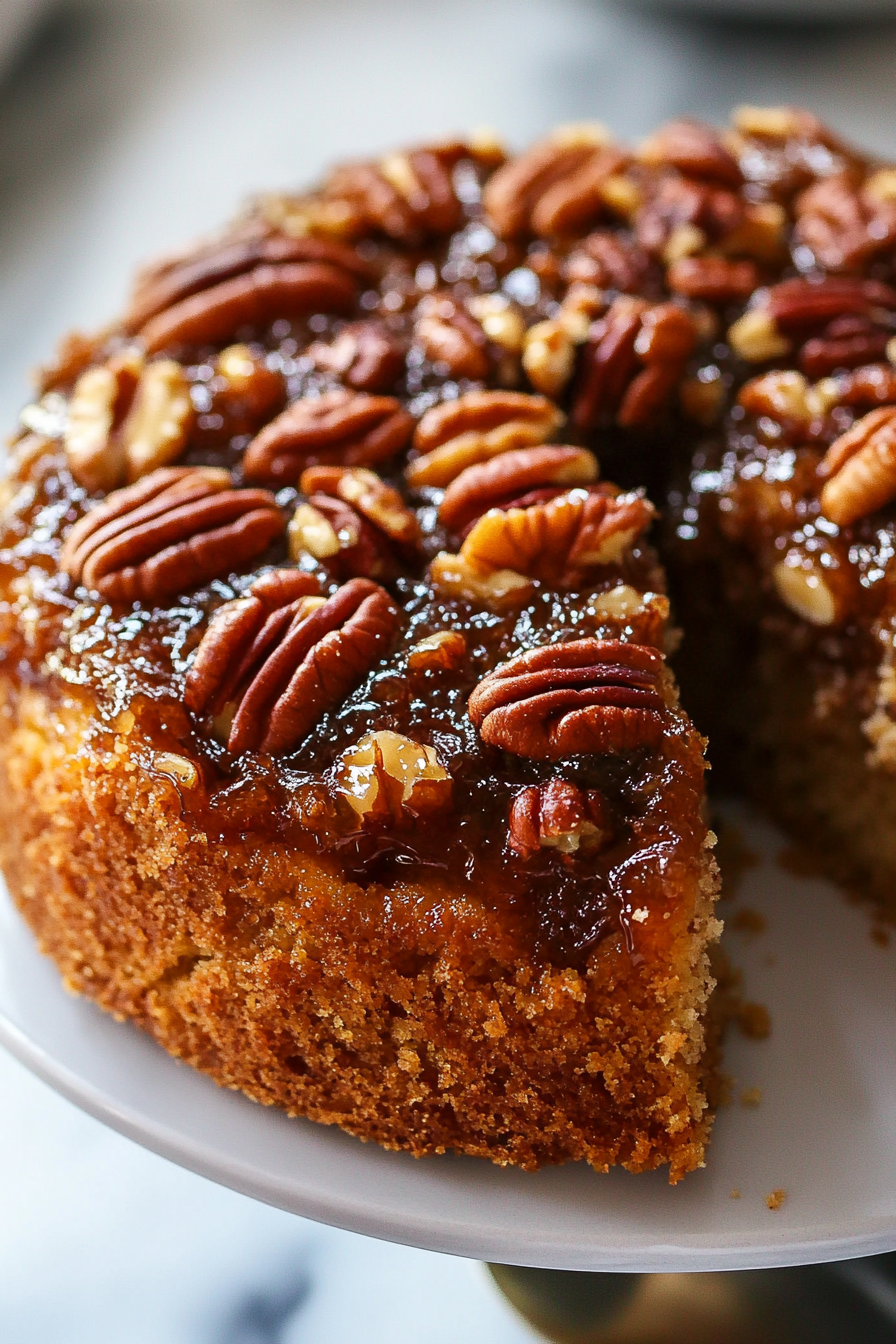 Pecan Upside Down Cake