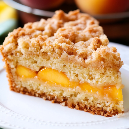 Southern Peach Crumb Cake