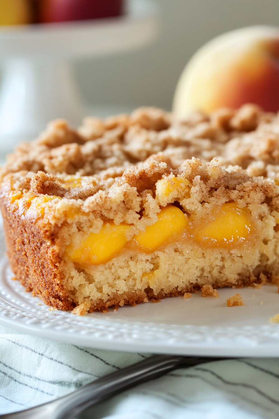 Southern Peach Crumb Cake