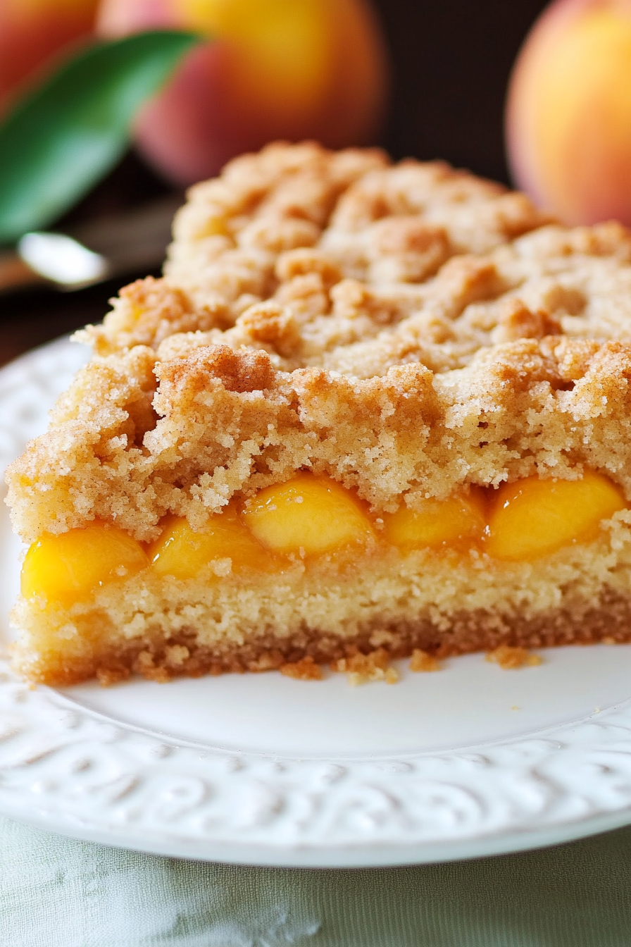 Southern Peach Crumb Cake