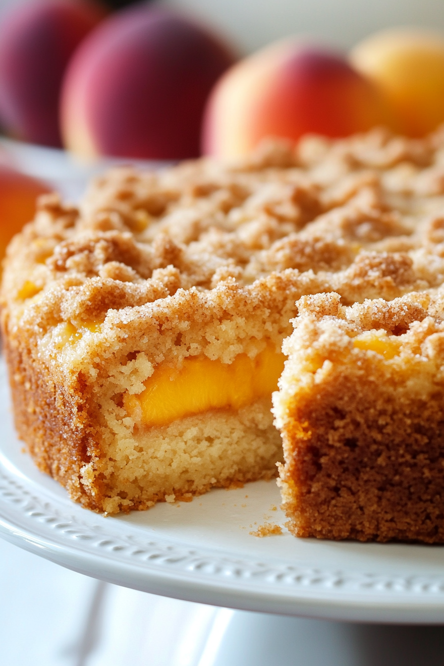 Southern Peach Crumb Cake