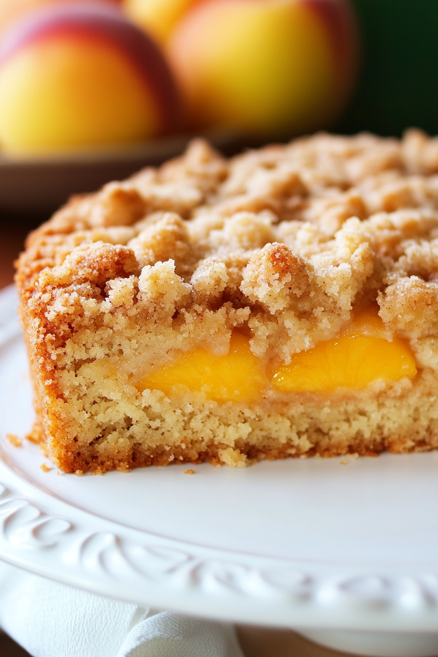 Southern Peach Crumb Cake