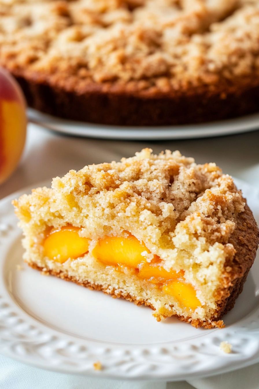 Southern Peach Crumb Cake