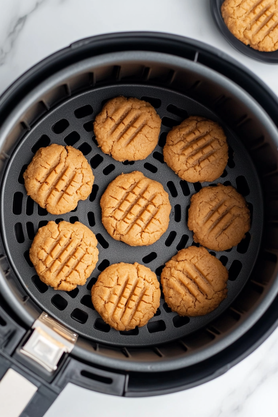 Air fryer Peanut Butter Cookies