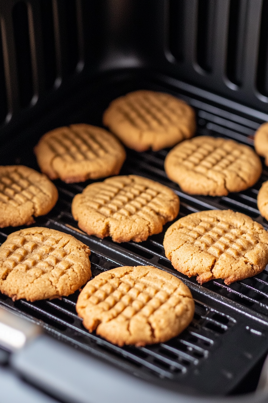 Air fryer Peanut Butter Cookies