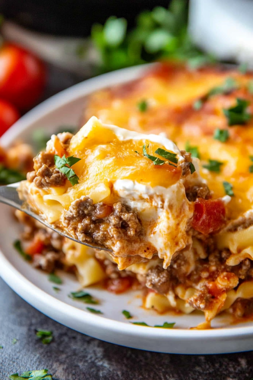 Beef Lombardi Casserole - That Oven Feelin