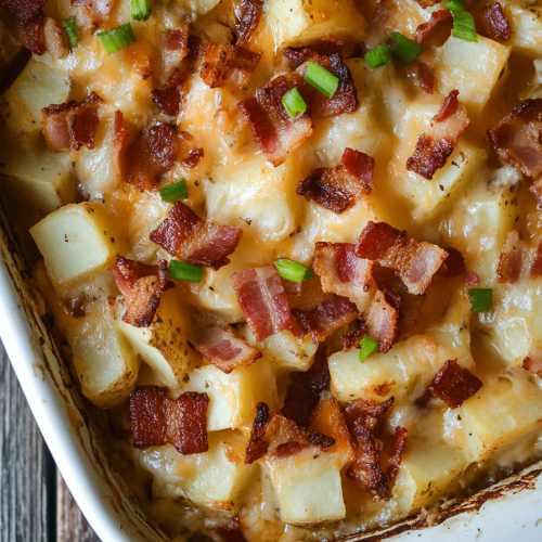 Cheesy Mississippi Mud Potatoes