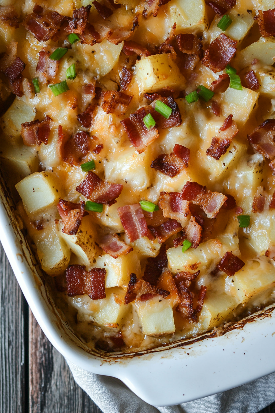 Cheesy Mississippi Mud Potatoes