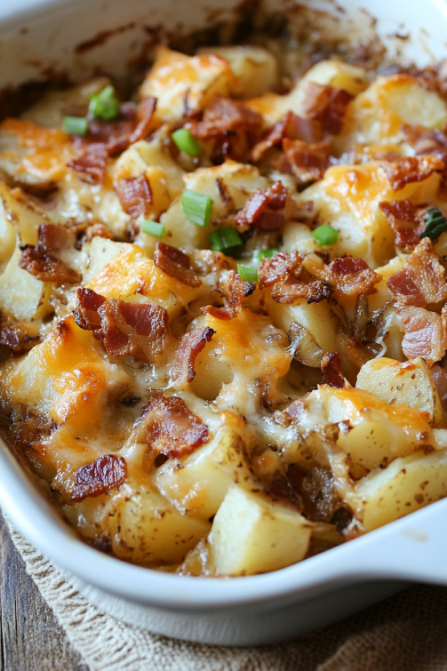 Cheesy Mississippi Mud Potatoes - That Oven Feelin