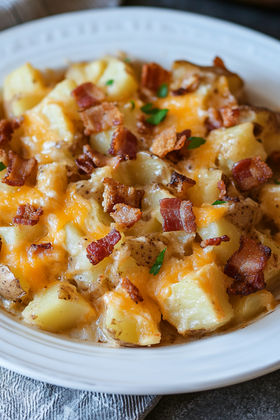 Cheesy Mississippi Mud Potatoes - That Oven Feelin