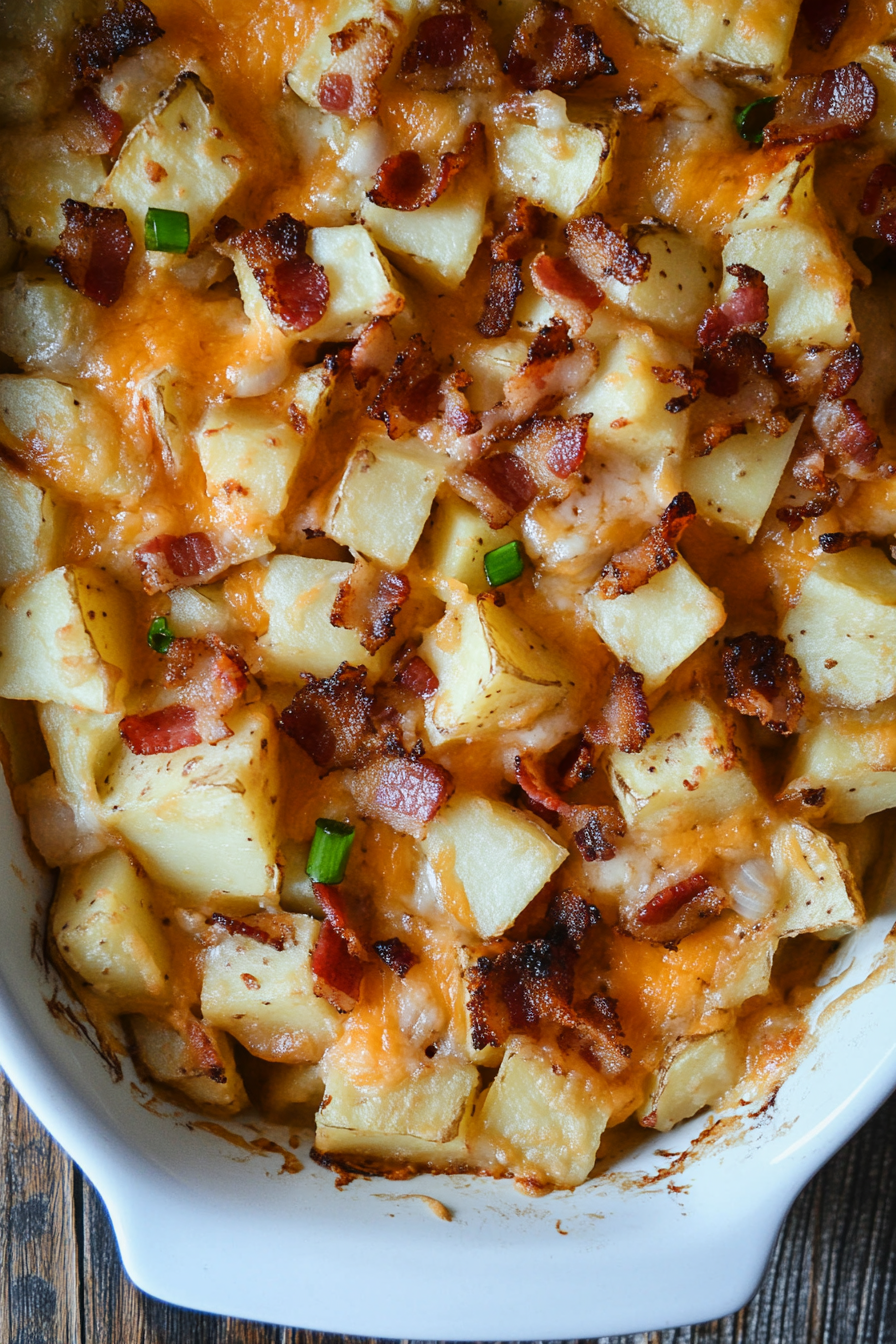 Cheesy Mississippi Mud Potatoes