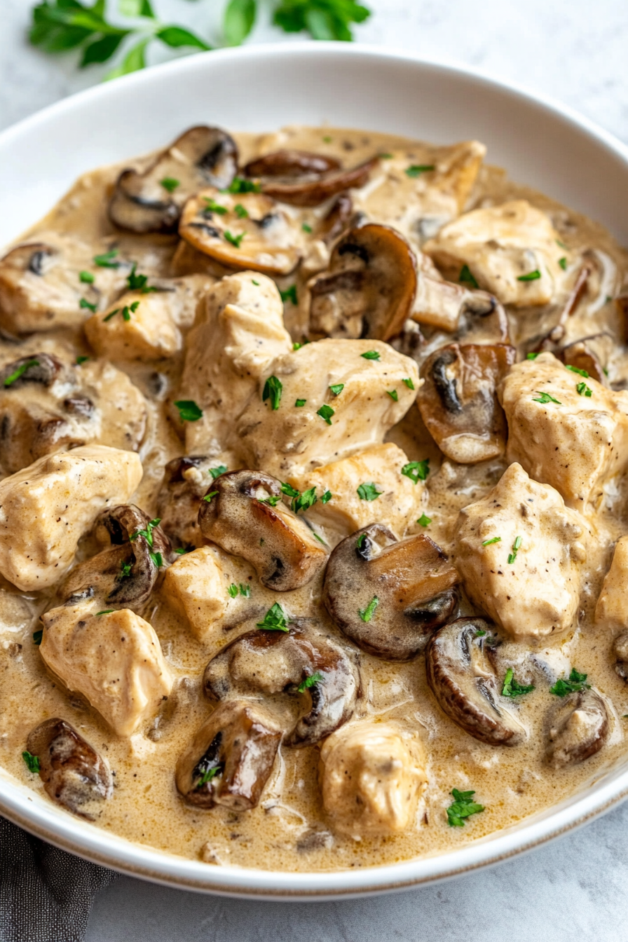 Chicken Mushroom Stroganoff