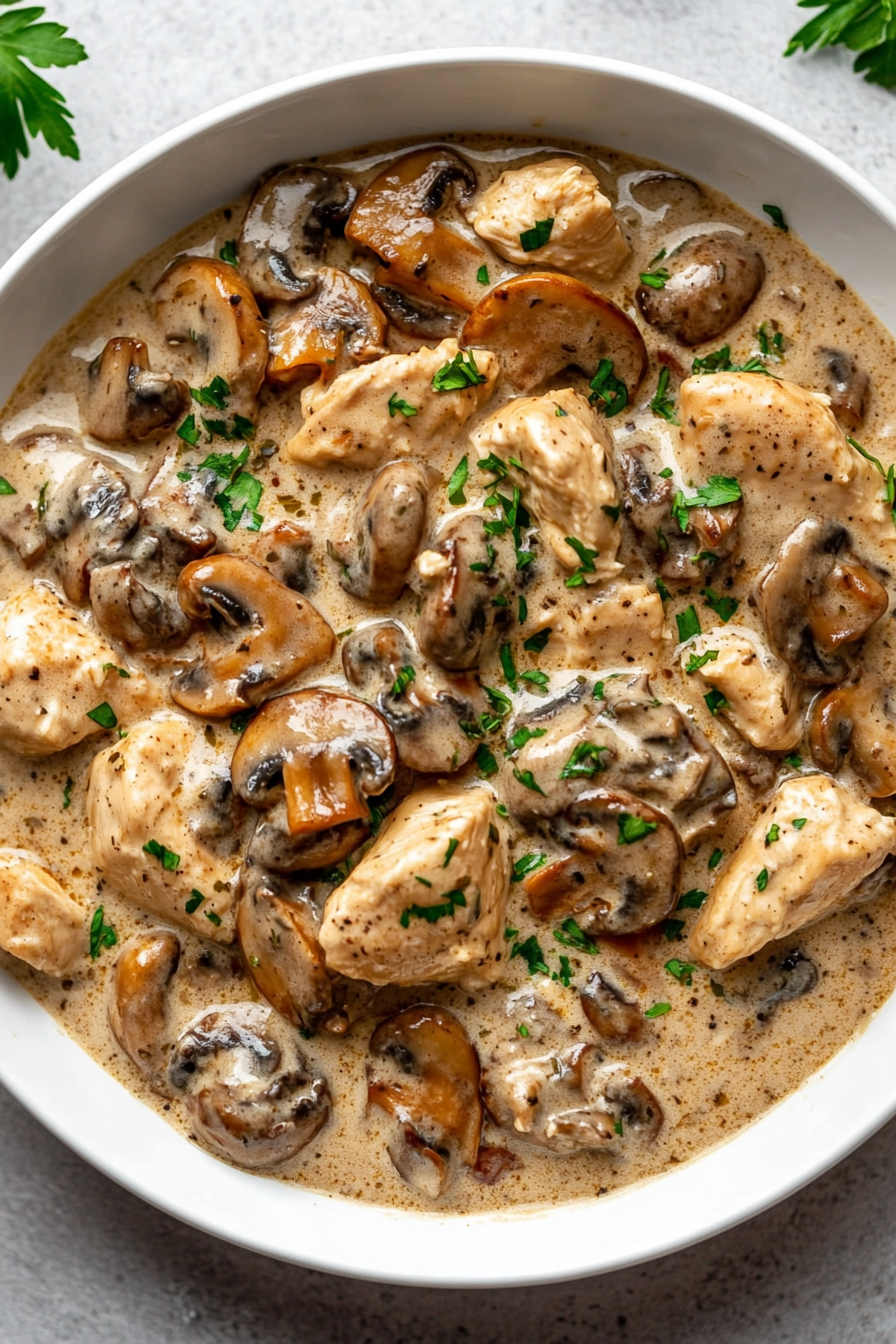 Chicken Mushroom Stroganoff