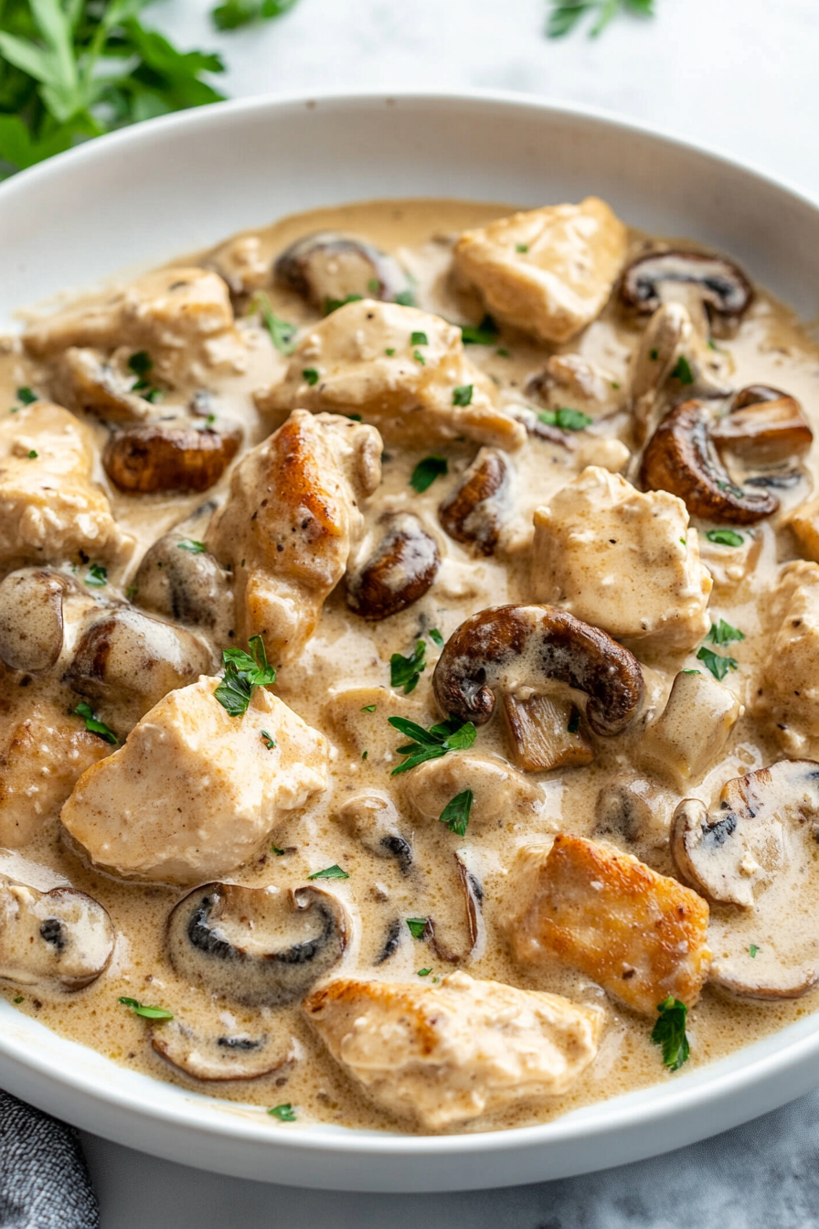 Chicken Mushroom Stroganoff