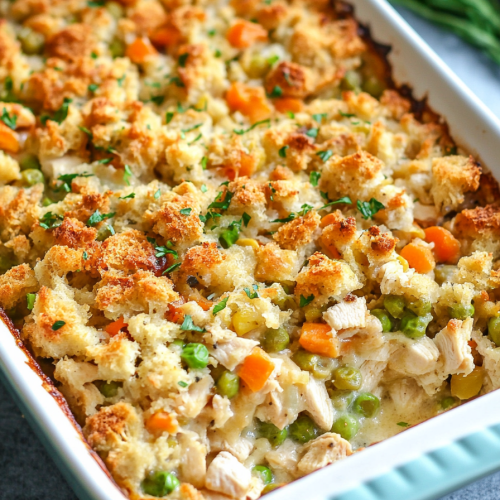 Chicken Stuffing Casserole