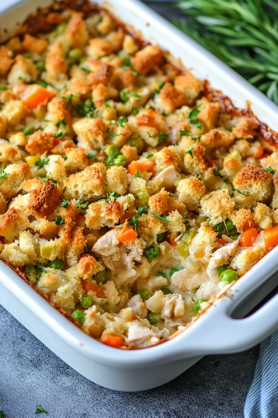 Chicken Stuffing Casserole