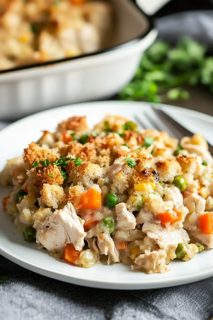 Chicken Stuffing Casserole