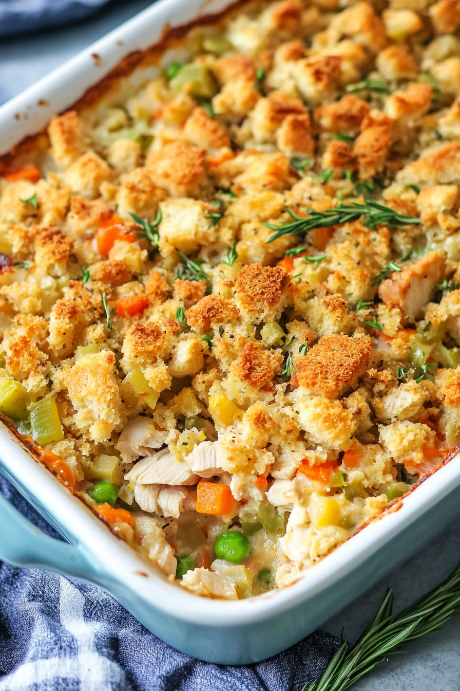 Chicken Stuffing Casserole