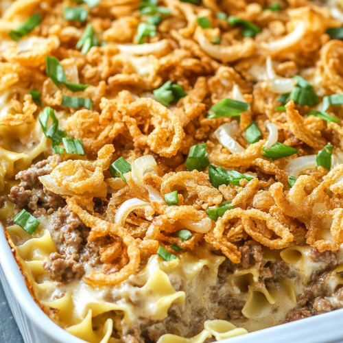 French Onion Beef Casserole