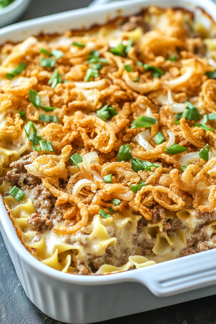 French Onion Beef Casserole