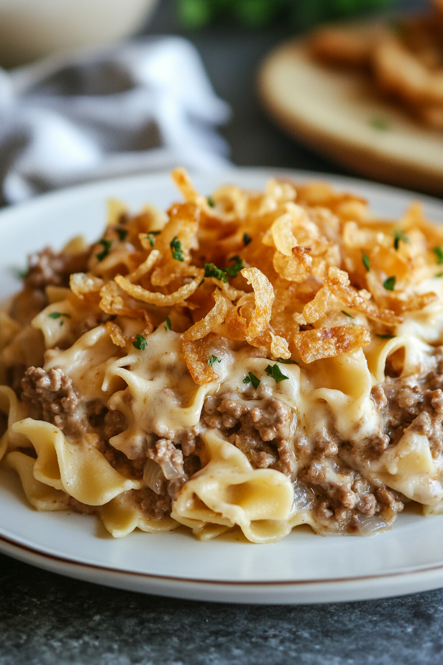 French Onion Beef Casserole