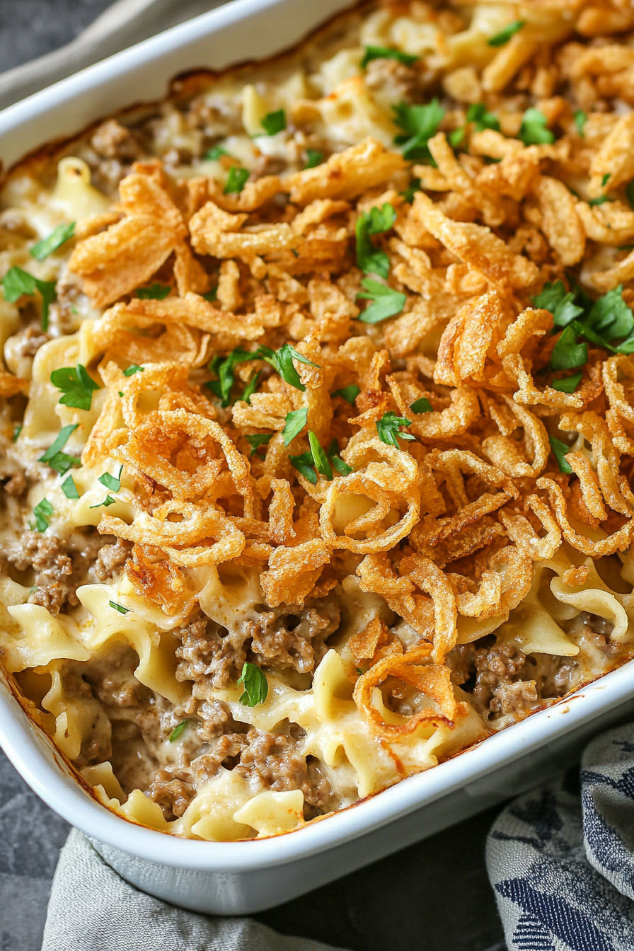 French Onion Beef Casserole