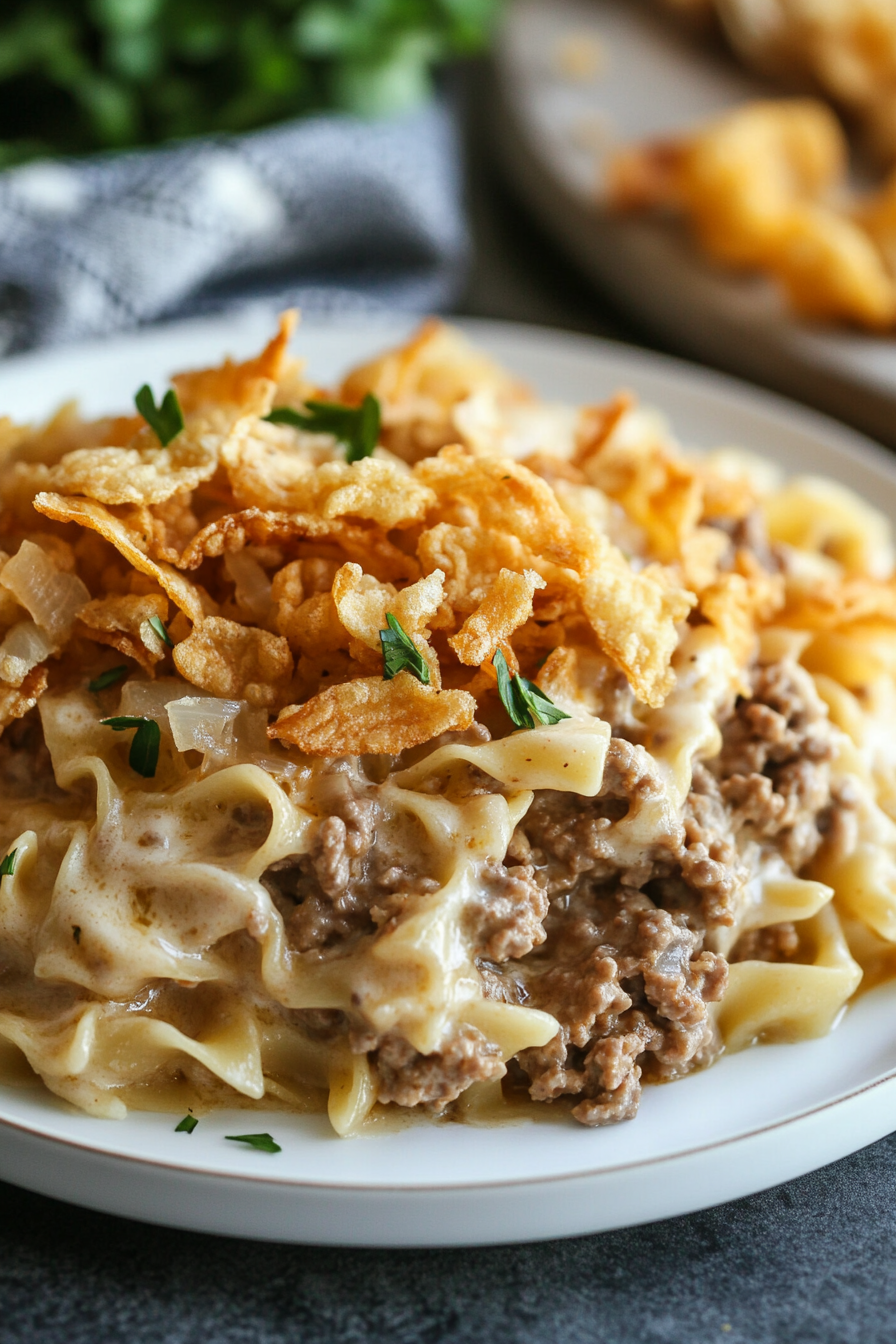 French Onion Beef Casserole