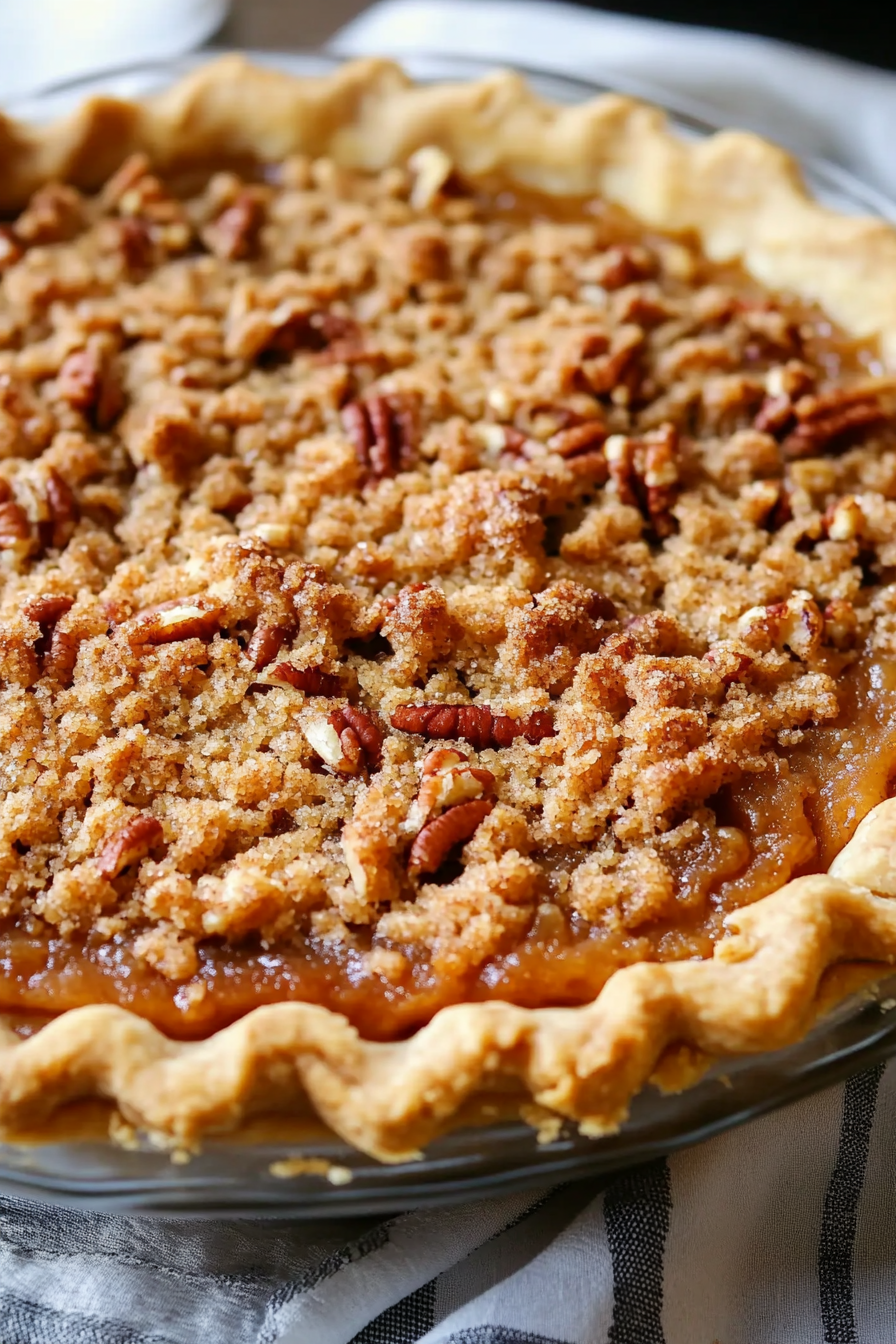 Pecan Pie with Streusel Topping