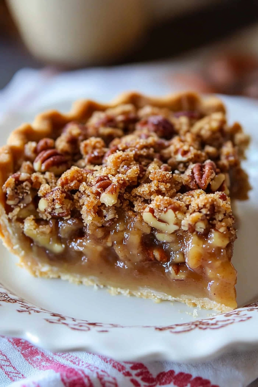 Pecan Pie with Streusel Topping